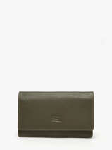 Portefeuille Caviar Leder Crinkles Groen caviar 14001